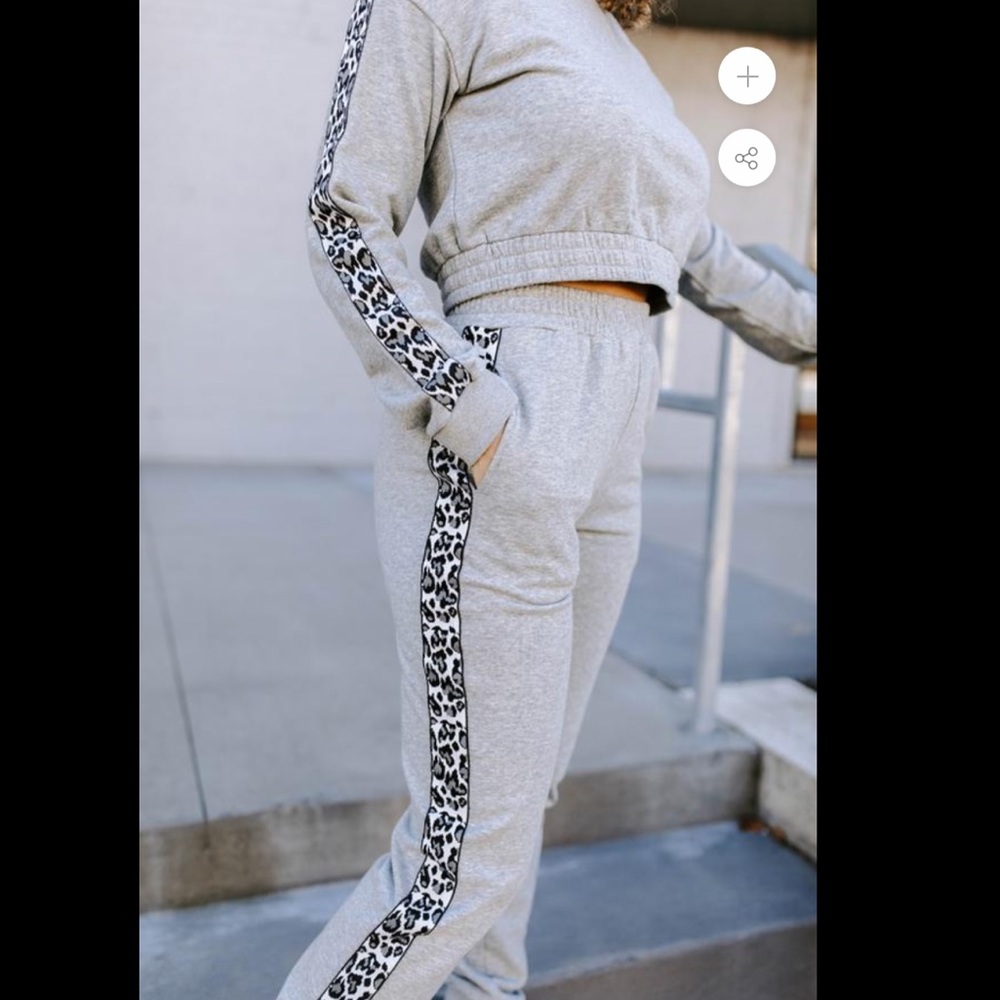 matching sweatshirt and sweatpants set